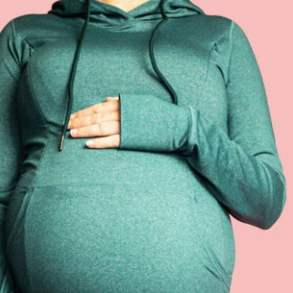 Cadenshae - Montana Green Activewear Nursing Hoodie. - Picture 1 of 5